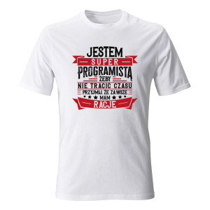Koszulka męska JESTEM PROGRAMISTĄ