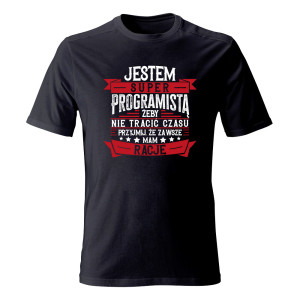 Koszulka męska JESTEM PROGRAMISTĄ
