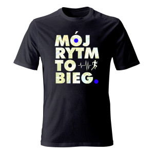 Koszulka męska MÓJ RYTM TO BIEG