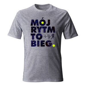 Koszulka męska MÓJ RYTM TO BIEG