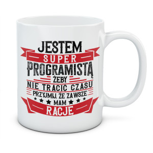 Kubek JESTEM PROGRAMISTĄ
