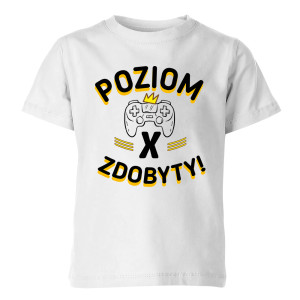 Koszulka dziecięca POZIOM ZDOBYTY