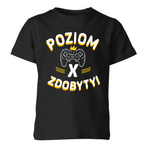 Koszulka dziecięca POZIOM ZDOBYTY