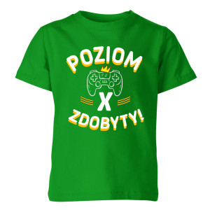 Koszulka dziecięca POZIOM ZDOBYTY