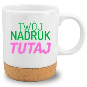 Kubek z korkiem z własnym nadrukiem