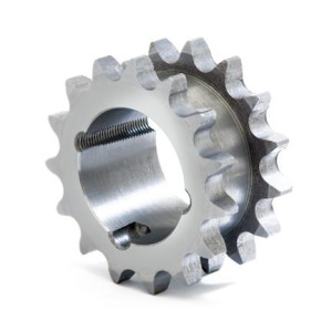 Koło łańcuchowe dla dwóch poj. łańc. 10B Z=015 pod tuleję TL 1210, szer. koła h2=36,5mm, rozstaw wieńców F=27,3mm, hartowany wieniec