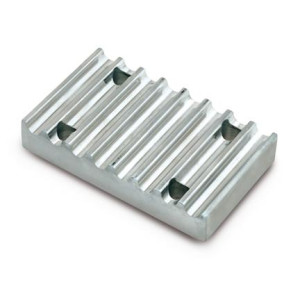 Płytka aluminiowa do łączenia pasa T5/16 41,8x35 z otworami fi5,5