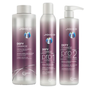 Joico Defy Damage Shampoo 1000 ml-ProSeries 1 color optimizer spray 358 ml-ProSeries 2 color treatment 500 ml