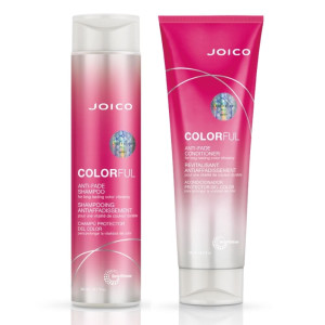 Joico Colorful Anti - Fade zestaw do włosów farbowanych szampon 300 ml odżywka 250 ml
