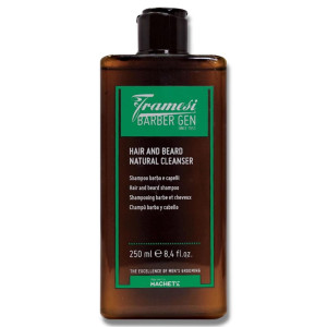 Framesi Barber Gen Hair An Beard Natural Cleanser płyn zmiękczjący i nawilżający do brody i włosów 250ml