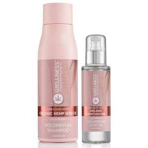 Wellness Premium Volumeplex - zestaw nawilżający do włosów cienkich szampon 500ml olejek 100ml