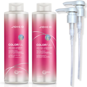 Joico Colorful Anti - Fade zestaw do włosów farbowanych szampon 1000 ml odżywka 1000 ml
