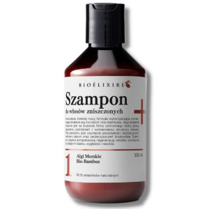 Bioelixire szampon do włosów zniszczonych I algi morskie, bio bambus 300ml