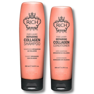 Rich Pure Luxury Repairing Collagen - zestaw do włosów cienkich i delikatnych