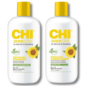 CHI Shine Care Smoothing - zestaw wygładzający szampon 355ml odżywka 355ml
