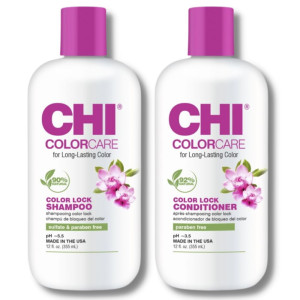 CHI Color Care Color Lock - zestaw do włosów farbowanych szampon 355ml odzywka 355ml