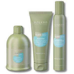 Alter Ego CureEgo Hydraday - zestaw nawilżający - szampon 300ml, odżywka 200ml, pianka 200ml