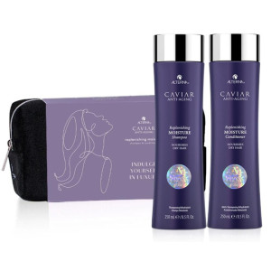 Alterna Caviar Replenishing Moisture - zestaw z kosmetyczką szampon 250ml odżywka 250ml