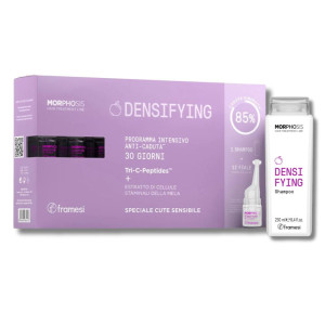 Framesi Morphosis Densifying - kuracja przeciw wypadaniu włosów - ampułki 12x7 ml + szampon 250ml
