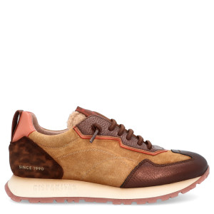 Hiszpańskie sneakersy damskie - HISPANITAS HI254312 BRĄZOWE