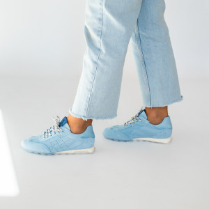 Hiszpańskie sneakersy damskie - HISPANITAS HV264502 NIEBIESKIE