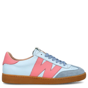 Hiszpańskie sneakersy premium - WONDERS AP-2001 BŁĘKITNO-RÓŻOWE
