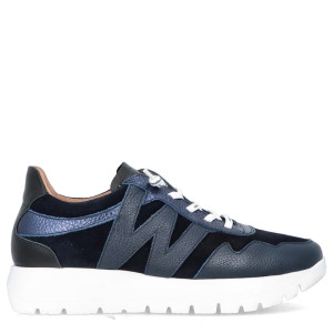Hiszpańskie sneakersy premium - WONDERS A-24110 GRANATOWE