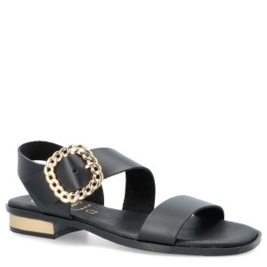 Eleganckie sandały ze skóry - OH! MY SANDALS 5594 CZARNE