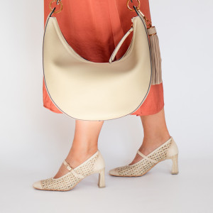 Zestaw buty + torebka - HISPANITAS RHV264609 BI243531 KREMOWY