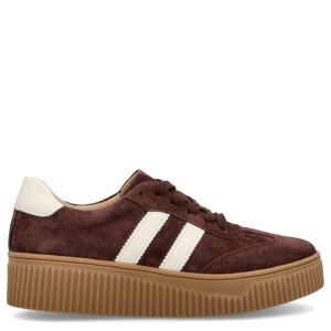 Sneakersy ze skóry naturalnej - FILIPPO DP6776/26 BRĄZOWE
