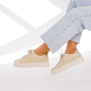 Sneakersy premium - LIU JO CLEO 26 BF4031 P0102 BEŻOWE