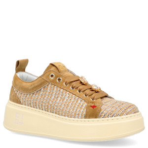 Sneakersy damskie premium - GIO+ PIA350A BEŻOWE