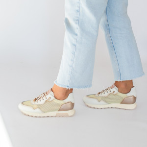 Hiszpańskie sneakersy - HISPANITAS HV264825 KREMOWE