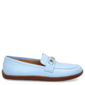 Skórzane mokasyny barefoot - TYMOTEO 2173/1 BŁĘKITNE