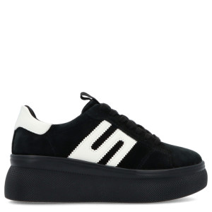 Skórzane sneakersy damskie - FILIPPO DP7175/25 CZARNE