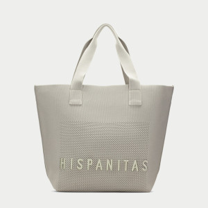 Materiałowa torebka damska - HISPANITAS BV264546 PISTACJOWA