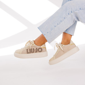 Sneakersy premium - LIU JO KYLIE 22 BF4061 PX230 BEŻOWE