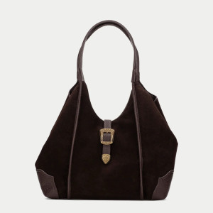 Elegancka torebka damska - HISPANITAS BI264939 BRĄZOWA