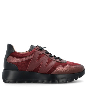 Hiszpańskie sneakersy premium - WONDERS A-24110 BORDOWE