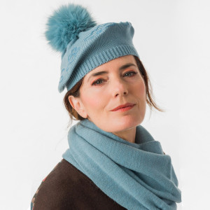 Beret z pomponem - ANEKKE TULIP 43471-411