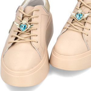 Ozdoby na sznurówki serca ze skrzydłami - TYMOTEO LOVE SZ11 NIEBIESKIE
