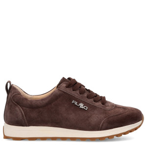 Skórzane sneakersy damskie - FILIPPO DP7557/26 BRĄZOWE