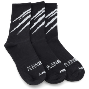 Skarpetki 3-pack - PLEIN SPORT UUY0038 CZARNE