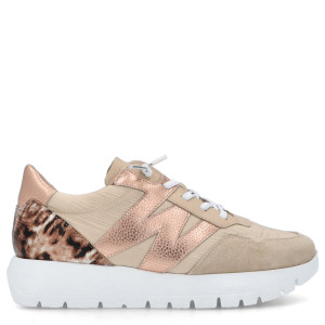 Hiszpańskie sneakersy premium - WONDERS A-24100 BEŻOWE