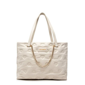 Torebka damska - LOVE MOSCHINO JC4042PP1FLD0000 BEŻOWA