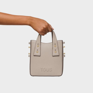 Mini torebka damska - TOUS BACK TO BASICS TAUPE 2002373743