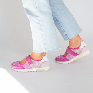 Hiszpańskie buty zapinane na rzep - HISPANITAS SHV264622 RÓŻOWE