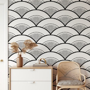Tapeta 3d na ścianę - boho geometry , rodzaj - tapeta flizelinowa laminowana