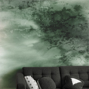 Tapeta na ścianę - bottle green mist , rodzaj - próbka tapety 50x50cm