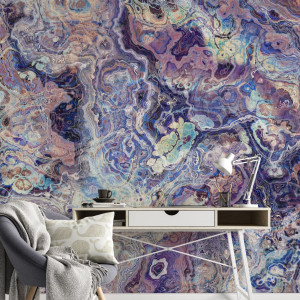 Tapeta na ścianę - electromarble , rodzaj - tapeta winylowa strukturalna